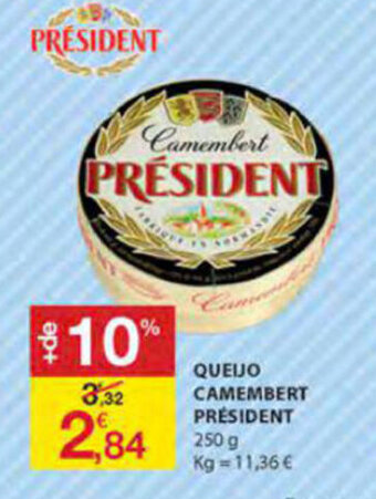 E.Leclerc Queijo Camembert Président 250g promoção