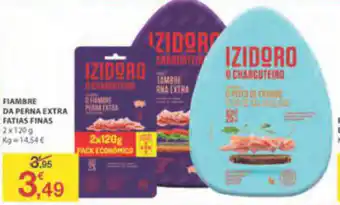 Fiambre da Perna Extra Fatias Finas 2x120g
