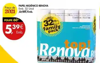 Pingo Doce Papel Higiénico Renova 32unid promoção