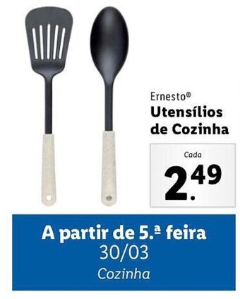 Lidl Ernesto Utensílios de Cozinha promoção