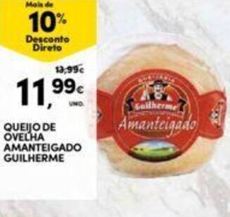 Continente Queijo de Ovelha Amanteigado Guilherme promoção