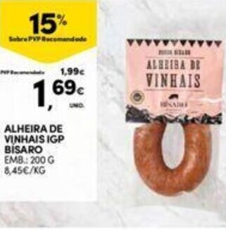 Continente Alheira de Vinhais IGP Bisaro 200g promoção