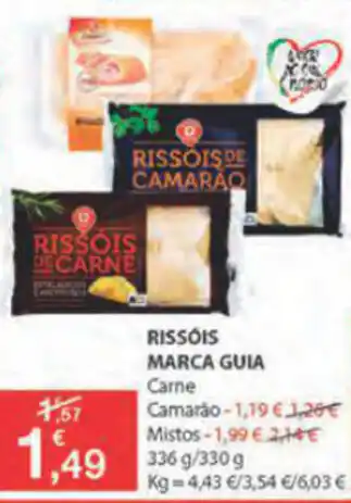 E.Leclerc Rissóis Marga Guia 336g/330g promoção