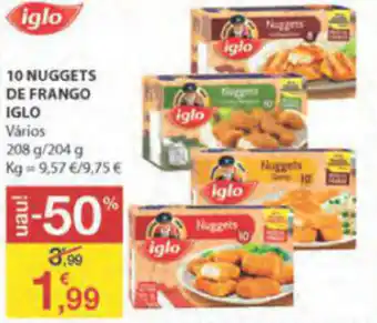 E.Leclerc Nuggets de Frango Iglo 208g/204g promoção