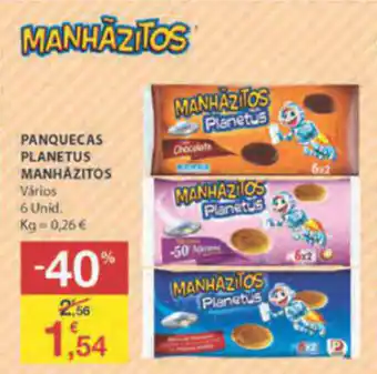 E.Leclerc Panquecas Planetus Manhãzitos 6 Unid promoção