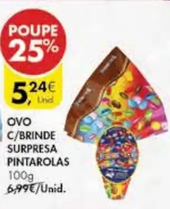 Pingo Doce Ovo c/ Brinde Supresa Pintarolas 100g promoção