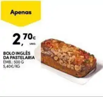 Continente Bolo Inglés da Pastelaria 500g promoção