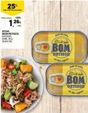 Continente Atum Bom Petisco 78g promoção
