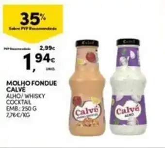 Continente Molho Fondue Calvé 250g promoção