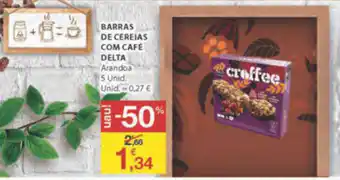 E.Leclerc Barras de Cereais com Café Delta 5 Unid promoção