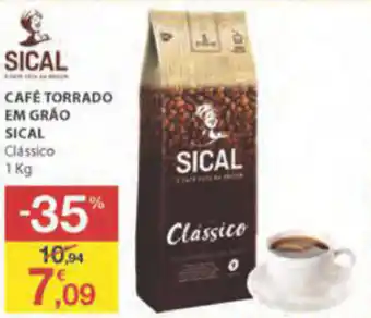 E.Leclerc Café Torrado em Grão Sical 1kg promoção