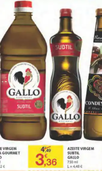 E.Leclerc Azeite Virgem Subtil Gallo 750ml promoção