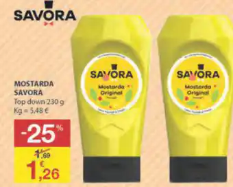 E.Leclerc Mostarda Savora Top Down 230g promoção
