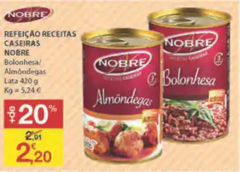 E.Leclerc Refeição Receitas Caseiras Nobre 420g promoção