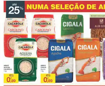 E.Leclerc Arroz Agulha Caçarola 1kg/ Arroz Cigula 1kg promoção