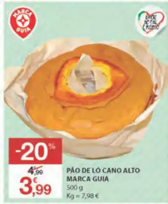 E.Leclerc Pão de Ló Cano Alto Marca Guia 500g promoção