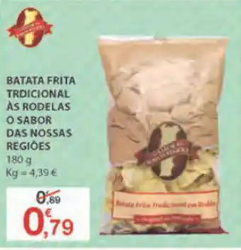 E.Leclerc Batata Frita Tradicional ás Rodelas o Sabor das Nossas Regióes 180g promoção