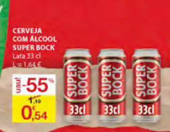 E.Leclerc Cerveja Com Álcool Super Bock 33cl promoção