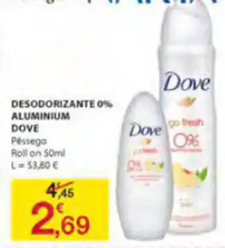 E.Leclerc Desodorizante 0% Aluminium Dove 50ml promoção