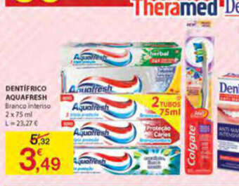 Dentífrico Aquafresh 2x75ml