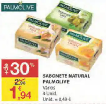 E.Leclerc Sabonete Natural Palmolive 4 Unid promoção