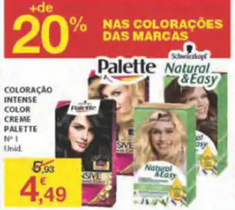 E.Leclerc Coloração Intense Color Creme Palette 1 Unid promoção