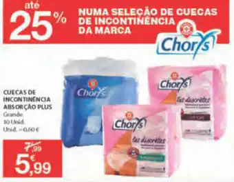 E.Leclerc Cuecas de Incontinéncia Absorção Plus 10 Unid promoção
