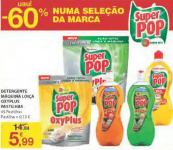 E.Leclerc Detergente Máquina Loiça Oxyplus Pastilhas 45 Pastilhas promoção