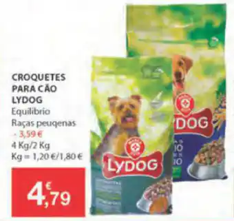 E.Leclerc Croquetes Para Cão Lydog 4kg/2kg promoção