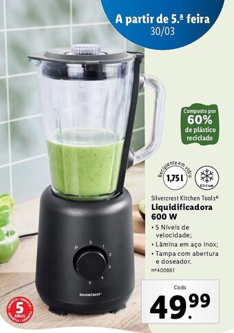 Lidl Liquidificadora 600w promoção