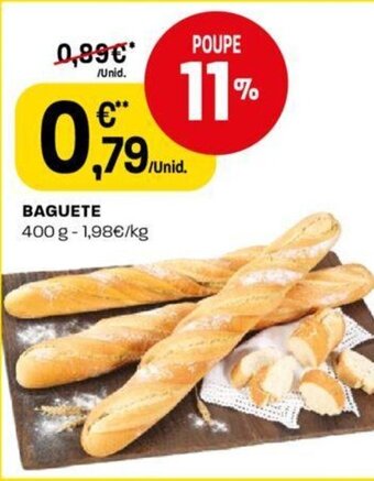 Intermarché Baguete 400g promoção