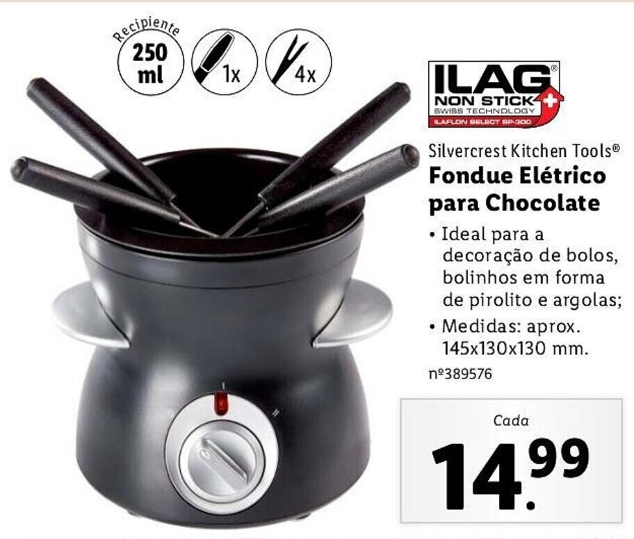Promoção Fondue Elétrico para Chocolate em Lidl
