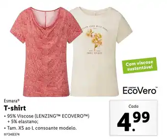 Lidl T-Shirt XS ao L promoção