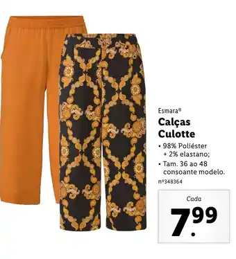 Calças Culotte 36 ao 48