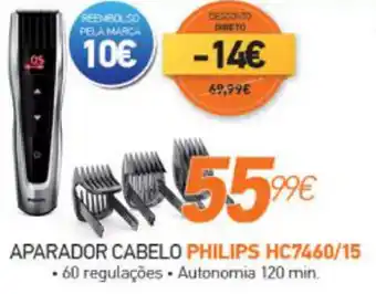 Expert Aparador Cabelo Philips HC7460/15 promoção
