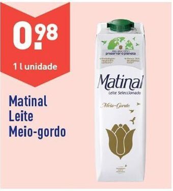 ALDI Leite semi desnatado matinal promoção