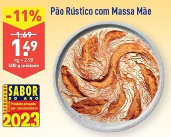 ALDI Pão rústico promoção
