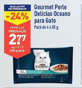 ALDI Ração para gatos gourmet promoção