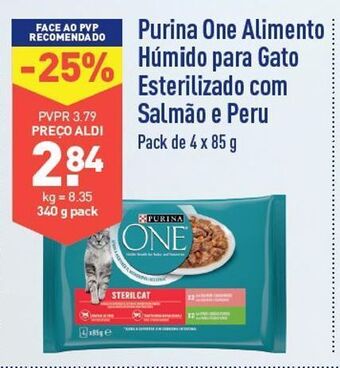 ALDI Ração para gatos purinaone promoção