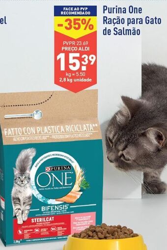 ALDI Ração para gatos purinaone promoção