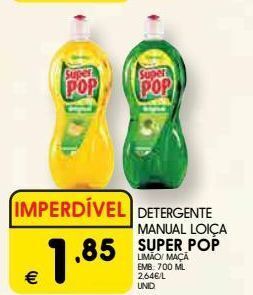 Detergente lavalouça super pop
