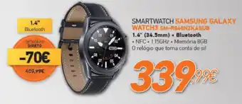 Expert Smartwatch Samsung Galaxy Watch3 SM-R840NZKAEUB promoção