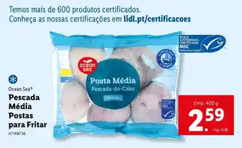Lidl Pescada Média Postas para Fritar 400g promoção