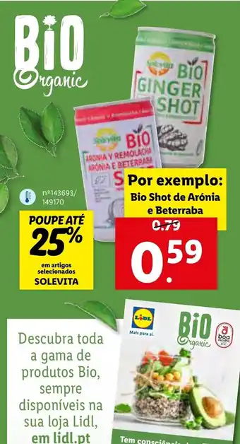 Solevita Bio Shot de Arónia e Beterraba
