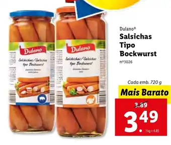 Salsichas Tipo Bockwurst 720g