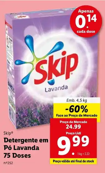 Lidl Detergente em Pó Lavanda 75 Doses promoção