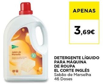 El Corte Inglés Detergente líquido el corte inglés promoção