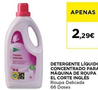 El Corte Inglés Detergente líquido el corte inglés promoção