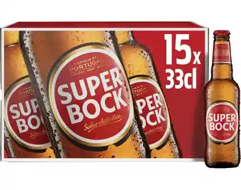 Auchan Cerveja super bock 15x0.33 l promoção