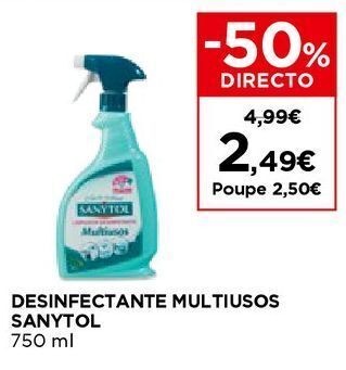 El Corte Inglés Desinfetante sanytol promoção